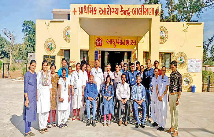 પ્રાંતિજના બાલીસણા પીએચસને કેન્દ્ર સરકાર દ્વારા સર્ટિફીકેટ અપાયું