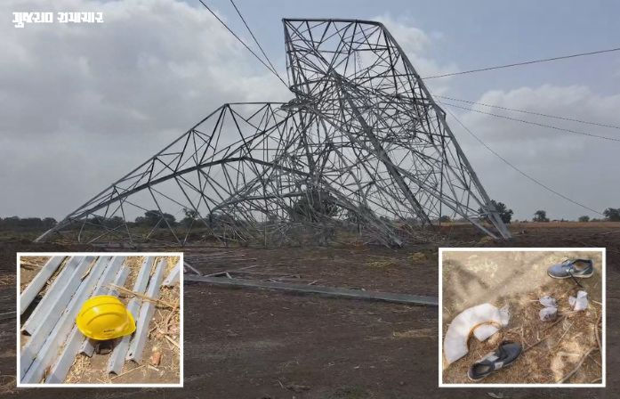 Three workers killed after power transmission pole collapses in Vadodara district