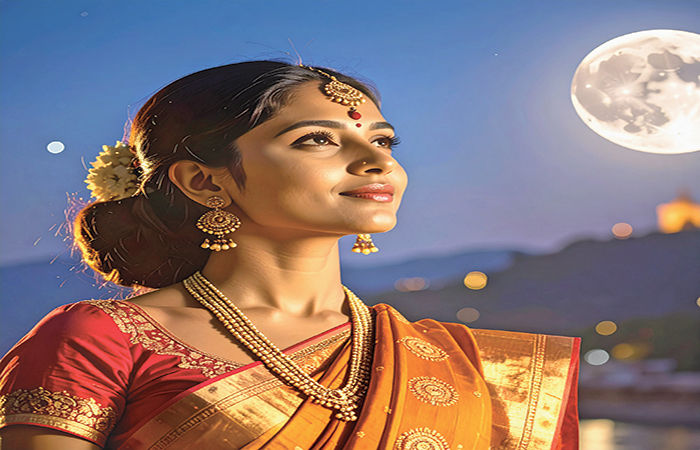 પૂનમની પ્યારી પ્યારી રાત....                                .