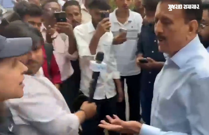 VIDEO: ટ્રાફિક જામ થતાં રોડ વચ્ચે મહિલાએ મંત્રીજીનો ઉધડો લીધો, કહ્યું,-'અહીંથી ચાલતી પકડો'
