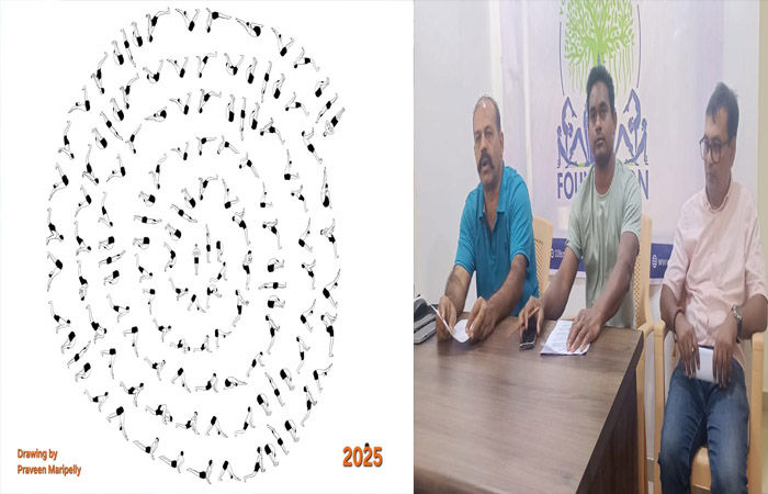 વડોદરામાં યોગ દિવસની અનોખી ઉજવણી : નયનરુચિ નવી સંરચના ધરાવતો અભ્યાસ "સર્પાકાર સૂર્ય નમસ્કાર"
