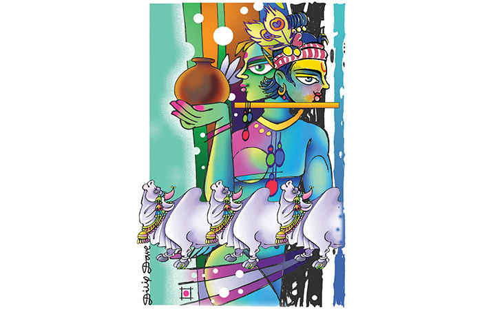 રાધા સ્થિર પ્રેમજ્યોત                                        .