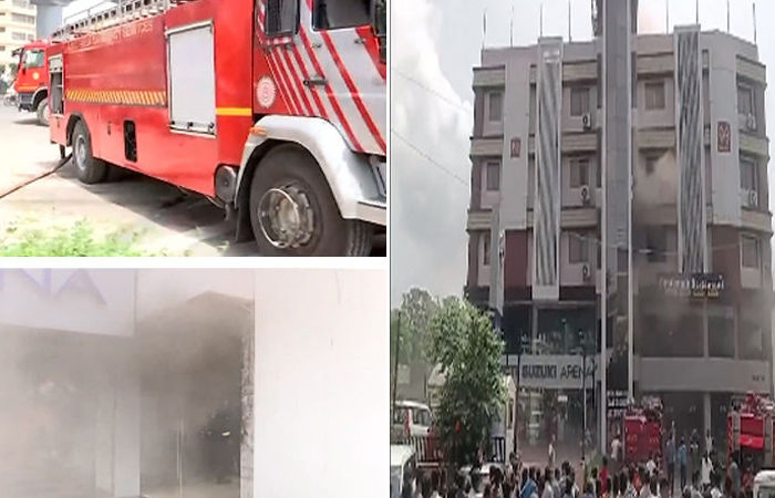 Fire erupts at Ahmedabad building; ten fire engines deployed