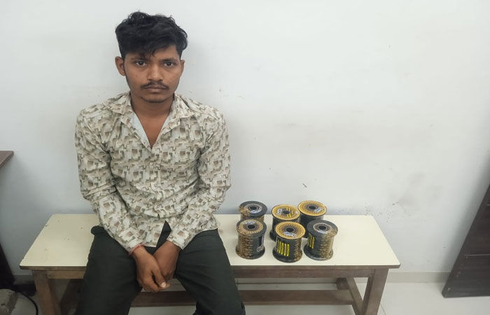 કેલિયાવાસણા ગામે ચાઇનીઝ દોરીની 6 રીલ પકડાઇ