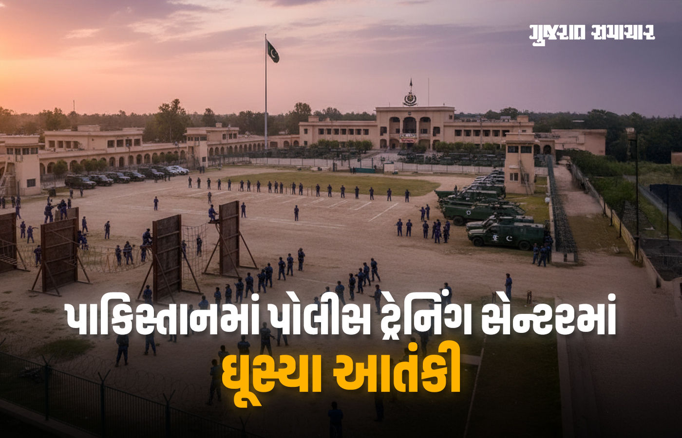 પાકિસ્તાનમાં પોલીસ ટ્રેનિંગ સ્કૂલ પર મોટો આતંકી હુમલો: 3 પોલીસકર્મીના મોત, 6 આતંકી ઠાર
