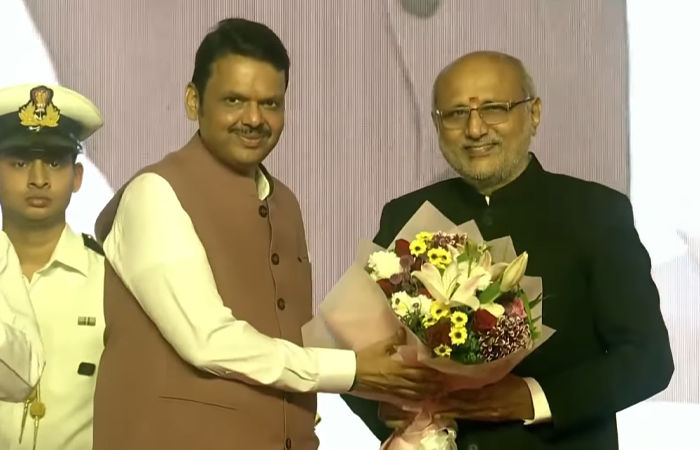 BJP’s Devendra Fadnavis takes oath as Maharashtra CM; Shinde, Pawar his deputies