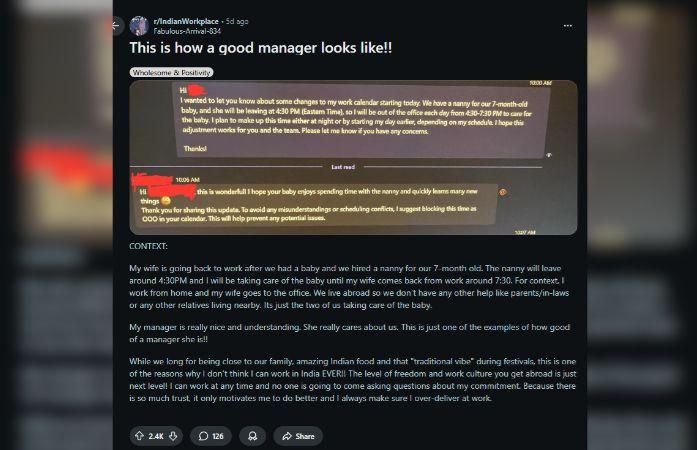 Techie’s experience with US boss goes viral for ‘ideal’ work culture