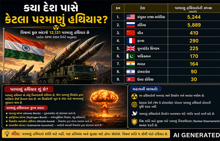 ભારત, પાકિસ્તાનથી લઈને ચીન સુધી... પરમાણુ હથિયારો પર કયો દેશ કેટલો ખર્ચ કરી રહ્યો છે?