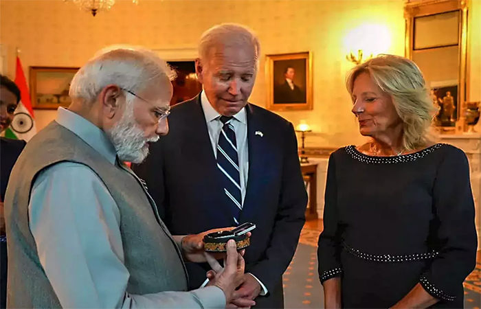 વડાપ્રધાન મોદીએ 2023માં જિલ બાયડેનને અતિ મૂલ્યવાન હીરાનો હાર ભેટમાં આપ્યો