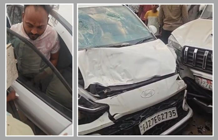 અમદાવાદ: વટવામાં નશામાં ધૂત કારચાલકનો આતંક, અડફેટે આવતા ગાયનું મોત