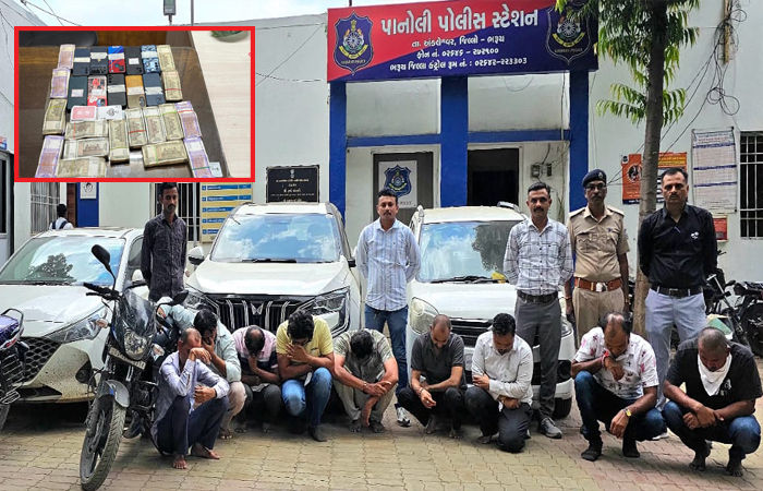 પાનોલીની નંદીની એગ્રો સેડ નેટ કંપનીમાં દરોડો : જુગાર રમતા કંપની માલિક સાથે નવ જુગારીઓ ઝડપાયા