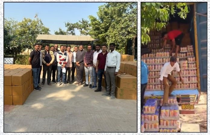 અમદાવાદમાં 'બોર્નવીટા'ના બોક્સની આડમાં દારૂની હેરાફેરી: રૂ. 1.32 કરોડનો મુદ્દામાલ જપ્ત
