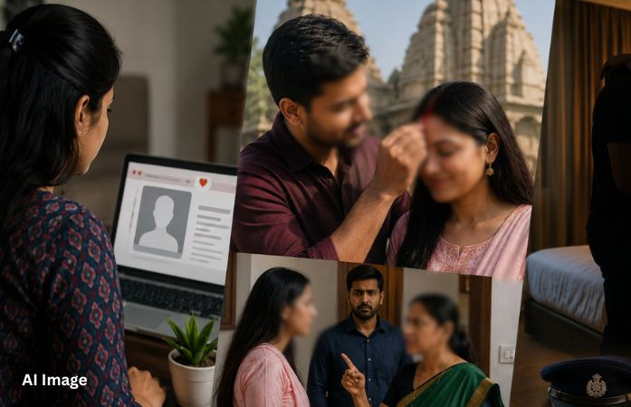 અમદાવાદ: મેટ્રોમોનિયલ સાઇટ પર ડાયવોર્સી કહી યુવતીને જાળમાં ફસાવી, સિંદૂર ભરી હોટલમાં આચર્યું દુષ્કર્મ