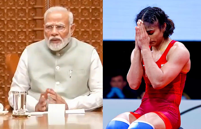 PM Modi consoles Vinesh after disqualification, asks IOA chief to look into matter
