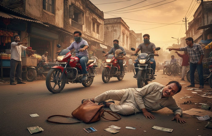 વડોદરાના જુના પાદરા રોડ પર વેપારીનું 1.5 લાખની રોકડનું પર્સ લૂંટી ત્રણ ગઠીયા ફરાર, વેપારી ફંગોળાયા