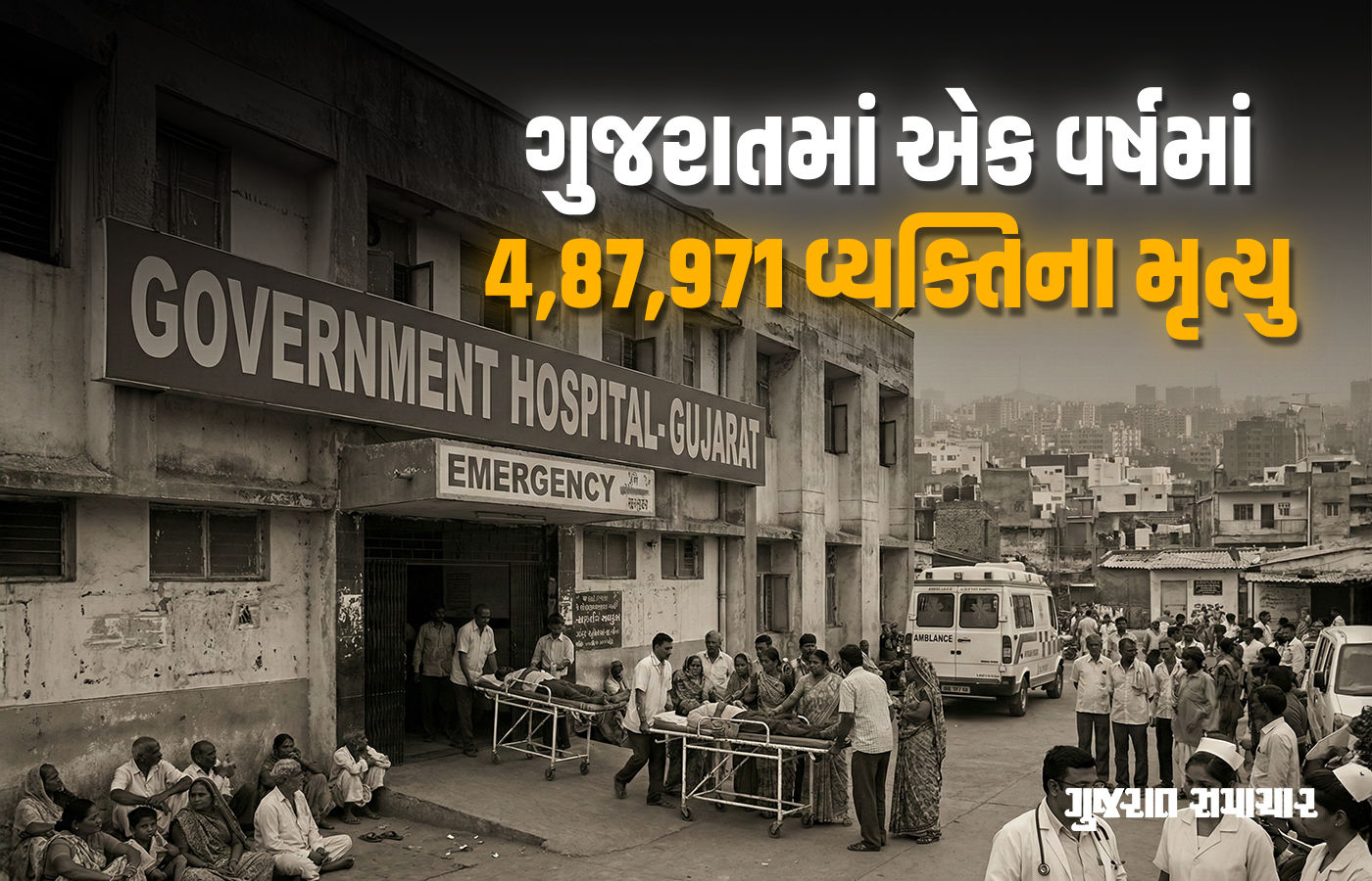 ગુજરાતમાં પ્રતિ કલાકે 56 વ્યક્તિના મોત, ગામડાંમાં મૃત્યુનું પ્રમાણ વધુ, સૌથી વધુ મોત અમદાવાદમાં