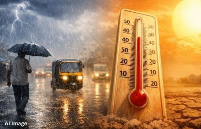 IMD forecasts unseasonal rain in Gujarat again this April
