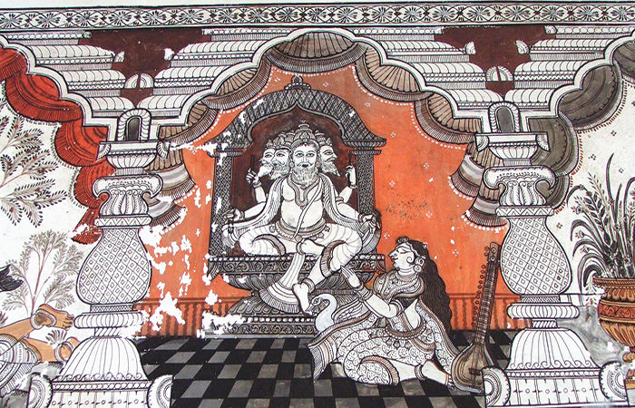 કળાગ્રામ રઘુરાજપુર ભવ્ય ભીંત ચિત્રો; હસ્તકલા અપાર