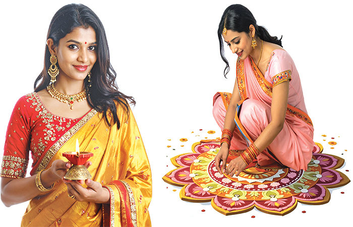 પ્રકાશના પર્વમાં સાજ-સજાવટ અને ફેશન