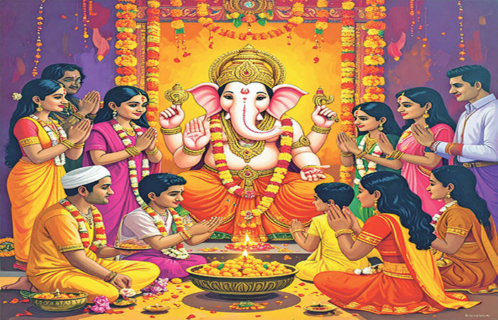 આરાધ્ય દેવ ગણપતિની પૂજા વંદના                         .