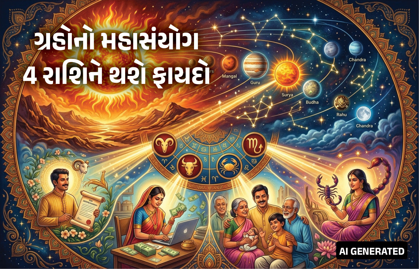 નૌતપામાં ગ્રહોનો મહાસંયોગ : 9 દિવસમાં 7 મોટા ગ્રહો બદલશે ચાલ, જાણો કઈ રાશિઓને થશે ફાયદો
