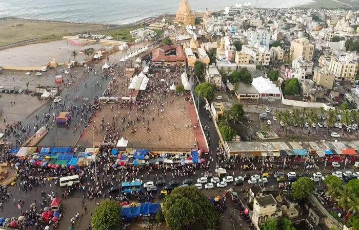 સોમનાથ, દ્વારકા, ગિરનાર, ચોટીલામાં આશરે 20 લાખ લોકોએ દર્શન કર્યા