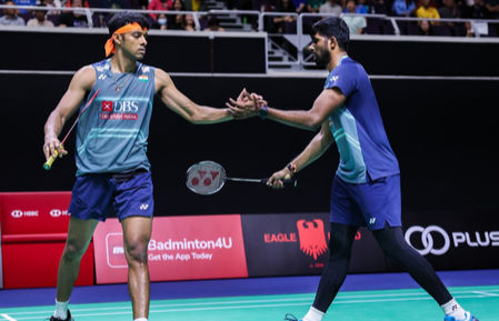 Satwik-Chirag retire from first round, pull out of Indonesia Open due to Satwik's shoulder injury