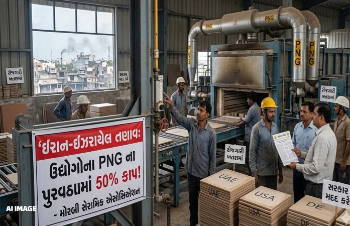 ઈરાન યુદ્ધ વચ્ચે ગુજરાત ગેસ કંપનીએ PNG સપ્લાયમાં 50%નો કાપ મૂકતાં ઉદ્યોગો મુશ્કેલીમાં