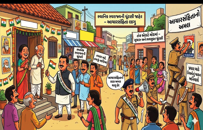 ગાંધીનગર જિલ્લા પંચાયત અને ત્રણ તા.પં.ની 26મીએ ચૂંટણી