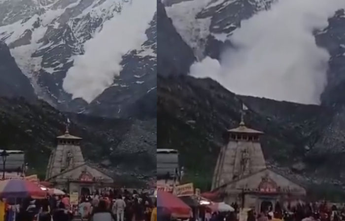 VIDEO: કેદારનાથ મંદિરની પાછળ જ હિમસ્ખલન, કોઈ નુકસાન નહીં, વીડિયો વાયરલ
