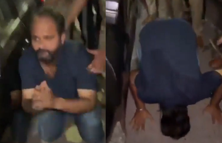 વેપારી પાસે રસ્તા પર નાક ઘસાવનારા નેતાને ભાજપે કર્યા સસ્પેન્ડ, 3 સાથીદારની પણ ધરપકડ