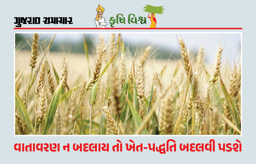 વાતાવરણ ન બદલાય તો ખેત-પદ્ધતિ બદલવી પડશે અને તેના ઉપાય છે જ