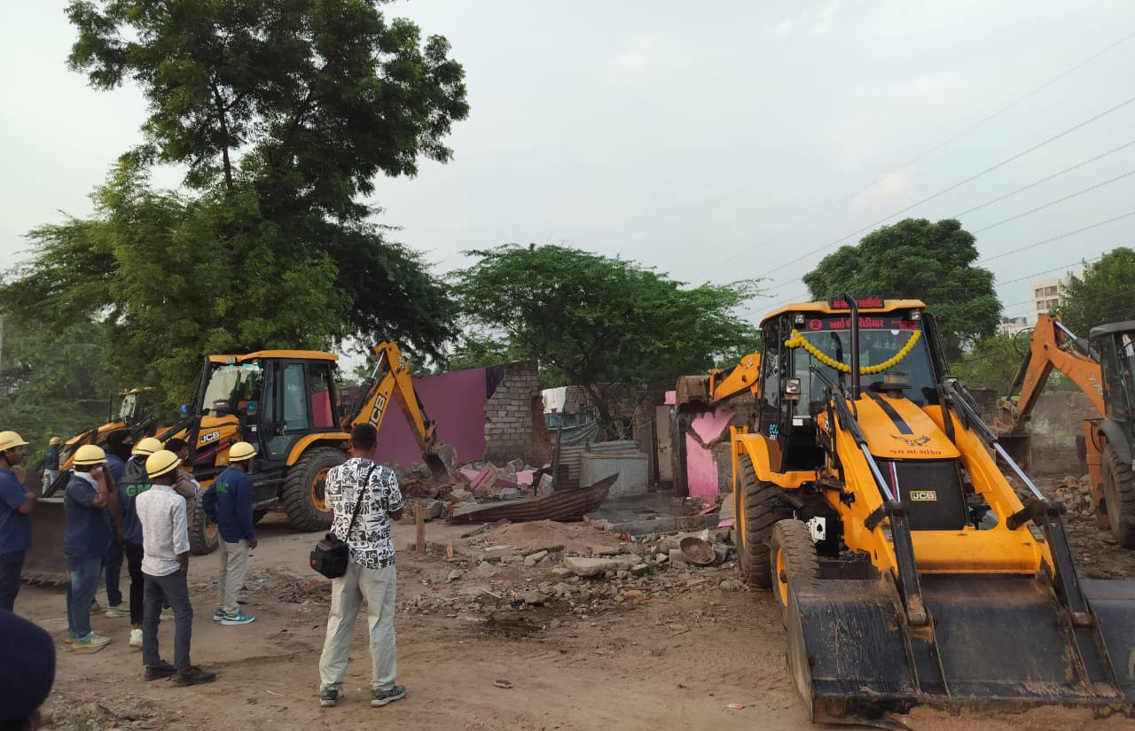 700 families evicted in Gandhinagar as municipal corporation carries out mega demolition drive