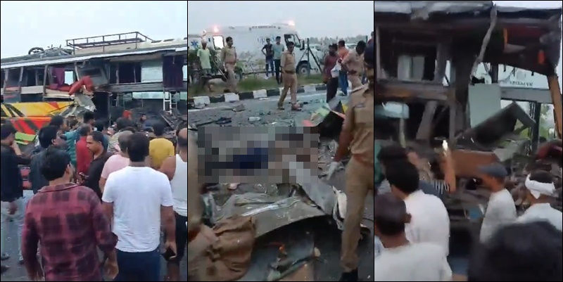 18 killed as double-decker bus crashes into milk tanker in UP’s Unnao, PM announces ex-gratia