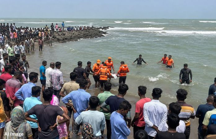 Two children of a family dead, one rescued in Bhavnagar sea tragedy
