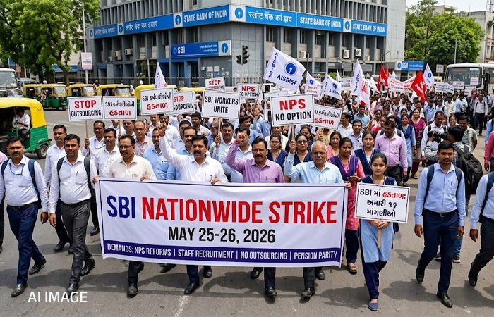 SBI ગ્રાહકો માટે મોટા સમાચાર: 25 અને 26 મેના રોજ બેંક હડતાળ, 16 માંગણીઓ સાથે કર્મચારીઓ ઉતરશે મેદાને