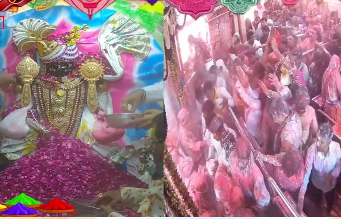 દ્વારકામાં આજે ફૂલડોલઃ ઠાકોરજી ચાંદીની પિચકારીમાં કેસુડા- કેસર જળથી રંગે રમશે