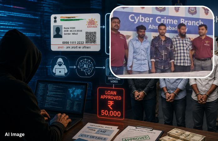 AI અને ડીપફેકનો ખતરનાક ખેલ: આધારમાં મોબાઈલ નંબર બદલી લાખોની છેતરપિંડી, આંતરરાજ્ય ગેંગના વધુ 3 સાગરીતો ઝડપાયા