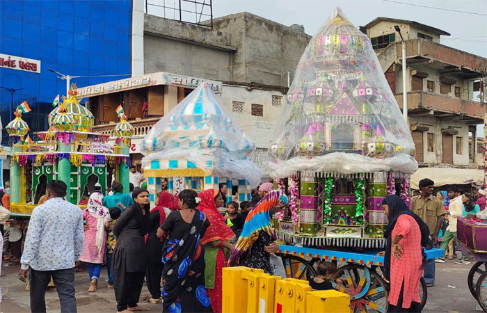 શહેર-જિલ્લામાં કલાત્મક તાજિયાના ઝુલુસ નીકળ્યા