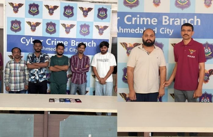 અમદાવાદ: ક્રિપ્ટો રોકાણના નામે 58 લાખની ઠગાઈ, ચાઈનીઝ ગેંગના 6 સાગરીત ઝડપાયા