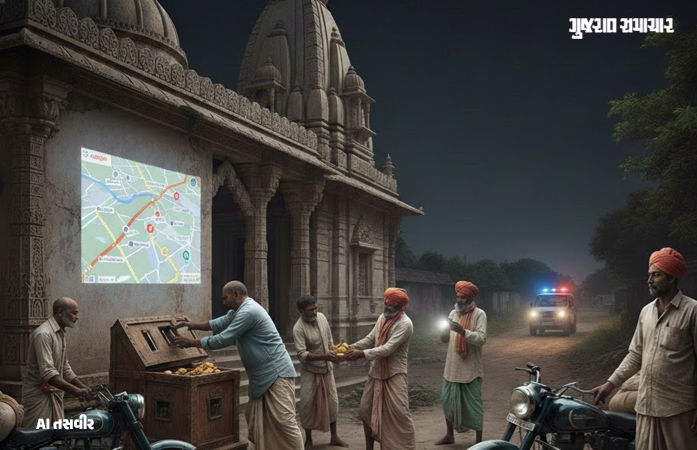 ગૂગલ મેપ પર લોકેશન શોધી 18 મંદિરોમાં કર્યો ‘હાથફેરો’, અમરેલીમાં મધ્યપ્રદેશના 6 ચોરની ધરપકડ