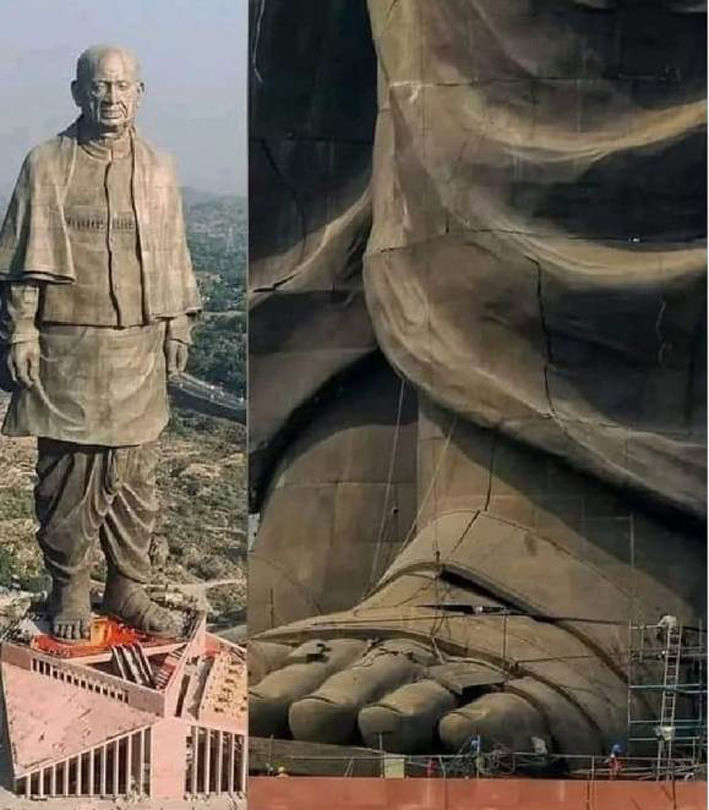 સ્ટેચ્યુ ઓફ યુનિટીમાં ગમે ત્યારે તિરાડો પડી શકે, ફેક એકાઉન્ટ પરથી પોસ્ટ કરનાર સામે ફરિયાદ