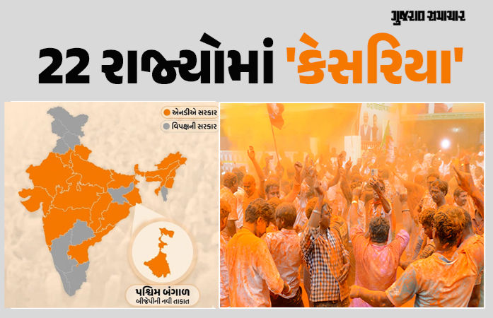 12 વર્ષમાં 8થી વધીને 22 રાજ્યોમાં ભાજપ-NDAની સરકાર, બંગાળનો અભેદ્ય કિલ્લો પણ જીત્યો