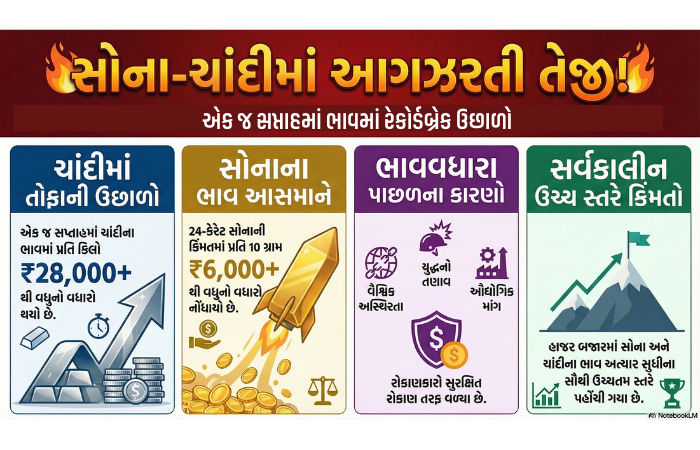 ચાંદીની કિંમતમાં 28 હજારનો ઉછાળો, સોનું પણ ઑલ ટાઈમ હાઈ! એક સપ્તાહમાં રેકોર્ડબ્રેક તેજી