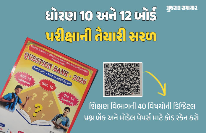 બોર્ડ પરીક્ષાની તૈયારી હવે થશે સરળ: શિક્ષણ વિભાગે લોન્ચ કરી 40 વિષયોની ડિજિટલ પ્રશ્ન બૅંક અને મોડેલ પેપર્સ