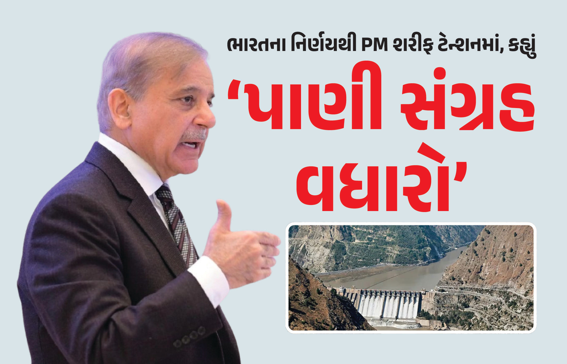 ભારતના ‘વૉટર વેપન’થી ગભરાયું પાકિસ્તાન, PM શાહબાઝે દેશને બચાવવા કહ્યું, ‘પાણી સંગ્રહ વધારો, નહીં તો...’