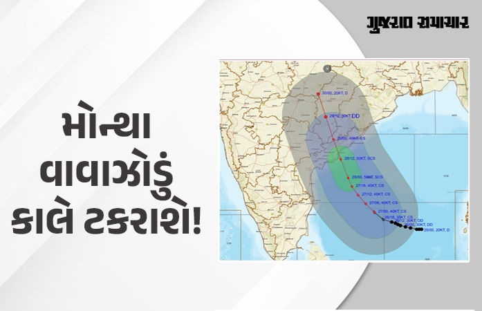 'મોન્થા' વાવાઝોડાને લઈને આંધ્રથી લઈને તમિલનાડુ સુધી રેડ ઍલર્ટ, PM મોદીએ CM નાયડુ સાથે કરી વાત