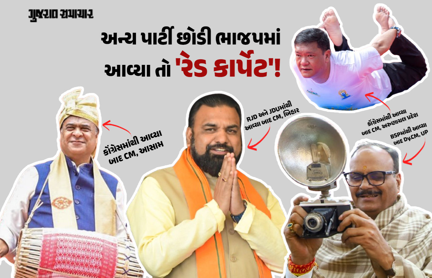 ‘પક્ષ પલટો એટલે ભાજપનો ભરોસો’, ભાજપ કે સંઘના બેકગ્રાઉન્ડ વિના જ શિખર સર કરનારા 9 ‘દિગ્ગજ’ નેતા