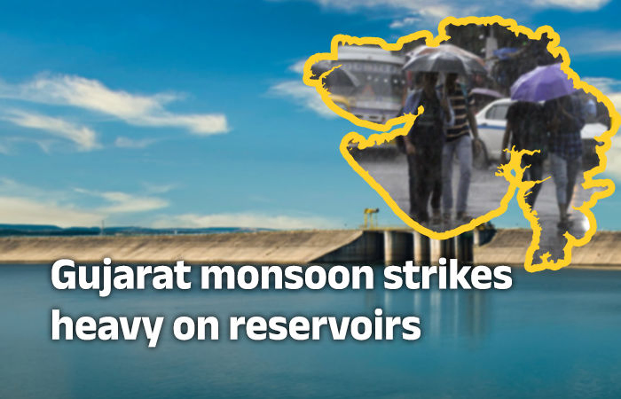 Gujarat’s monsoon deluge: 66 reservoirs overflow, 91 on high alert