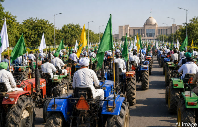 Gujarat farmers threaten road blockade on June 30 as agitation over power transmission poles intensifies